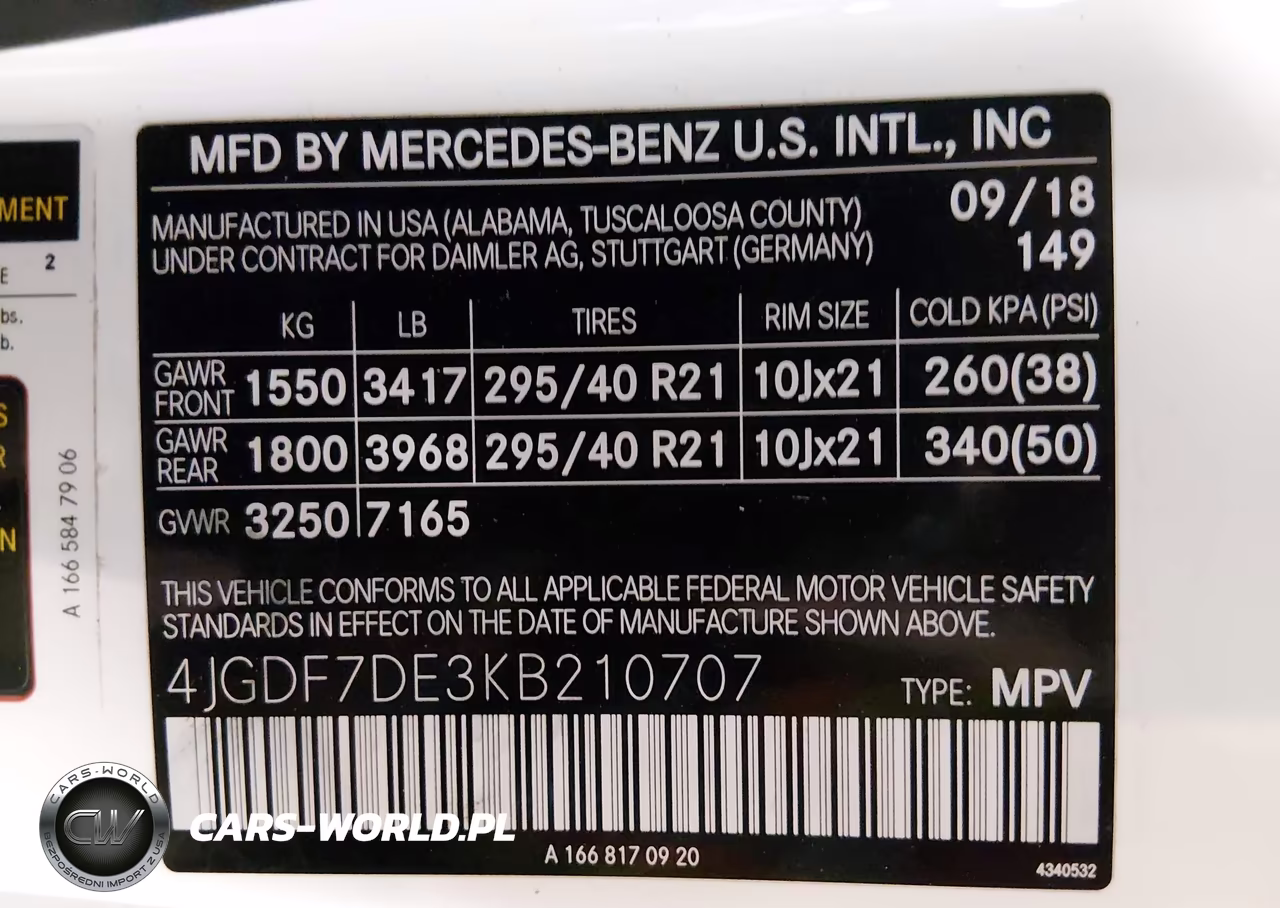 2019 Mercedes-Benz Gls 550 4Matic VIN:4JGDF7DE3KB210707 - 9