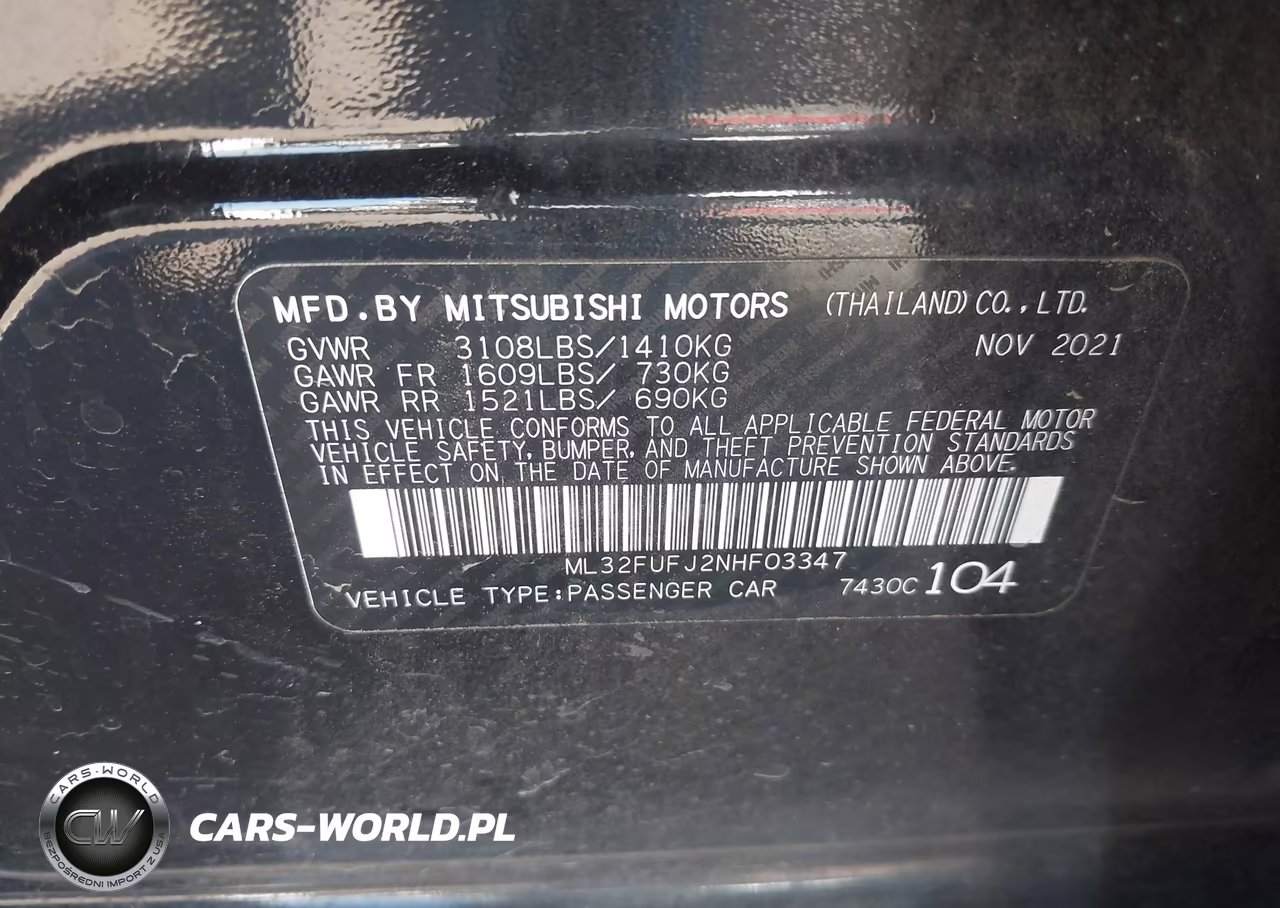 2022 Mitsubishi Mirage G4 Black Edition-Es-Le VIN:ML32FUFJ2NHF03347 - 9