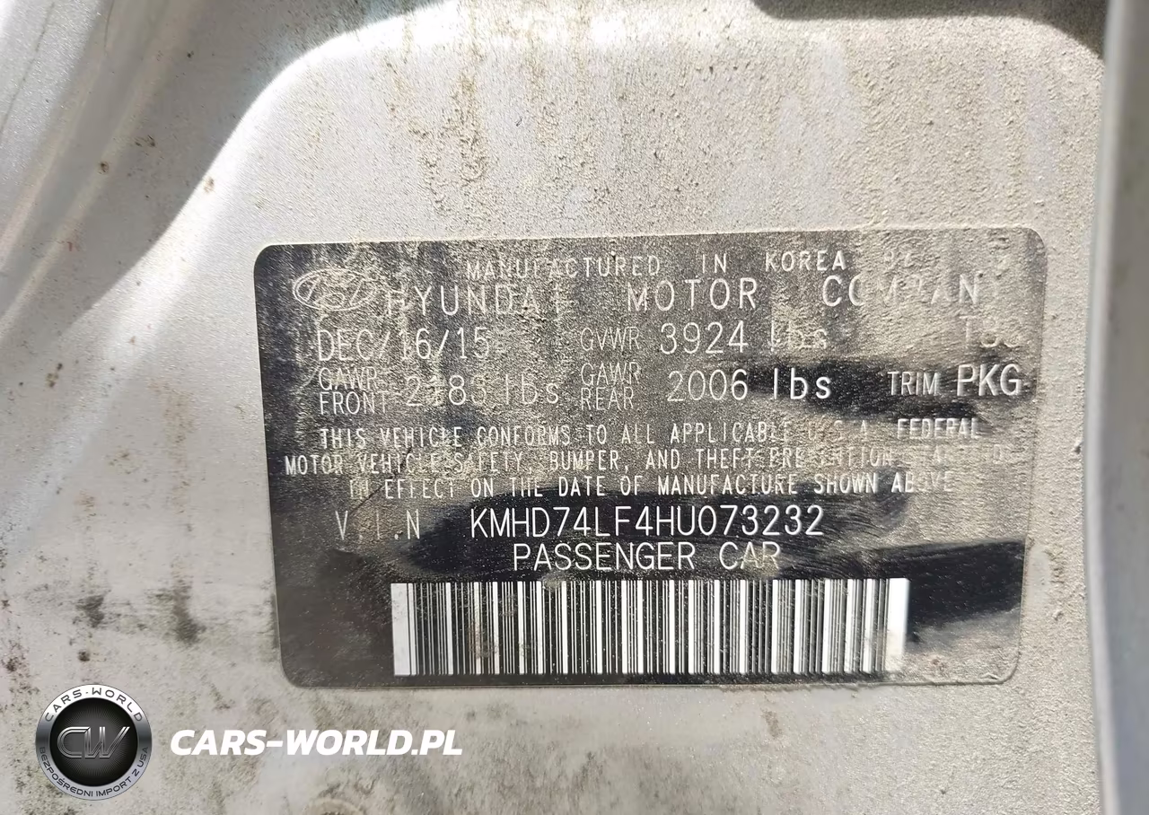 2017 Hyundai Elantra Se VIN:KMHD74LF4HU073232 - 9