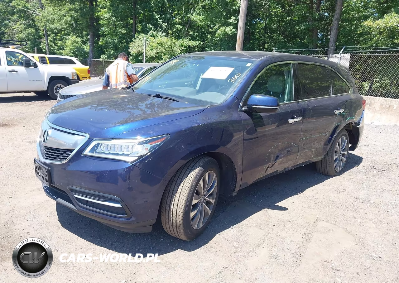 2015 Acura Mdx Technology Package VIN:5FRYD4H46FB026018 - 2