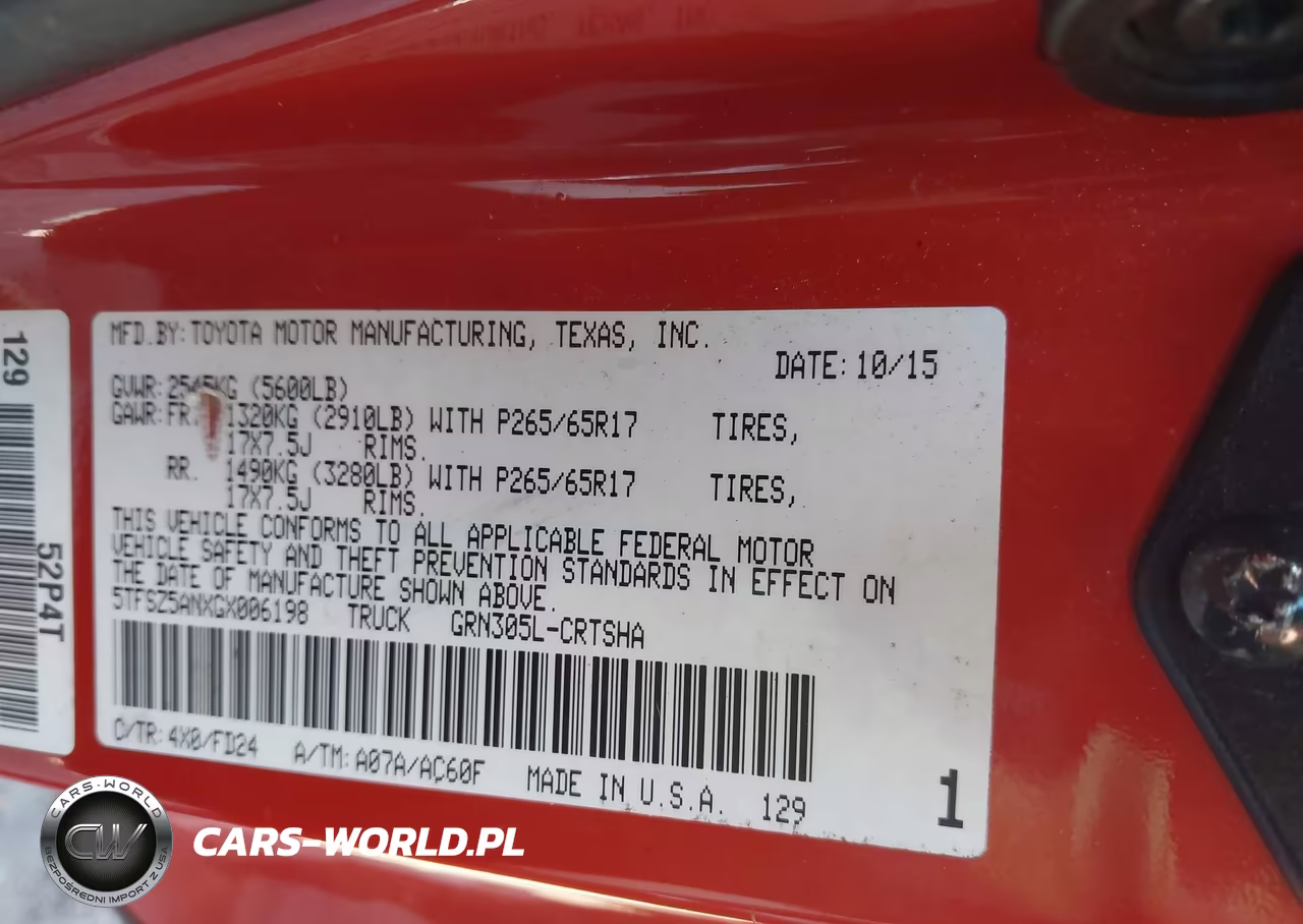 2016 Toyota Tacoma Trd Sport VIN:5TFSZ5ANXGX006198 - 9