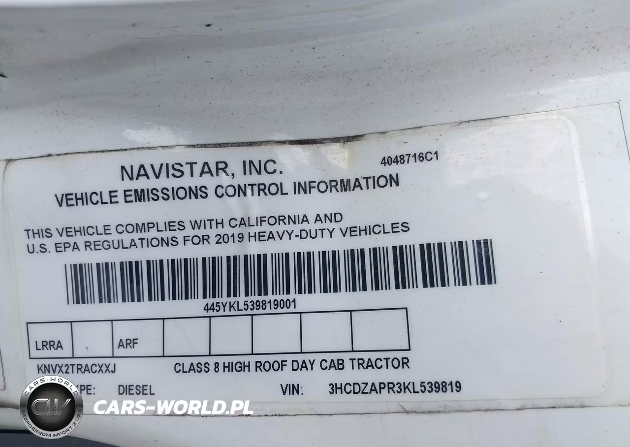 2019 International Lt VIN:3HCDZAPR3KL539819 - 8