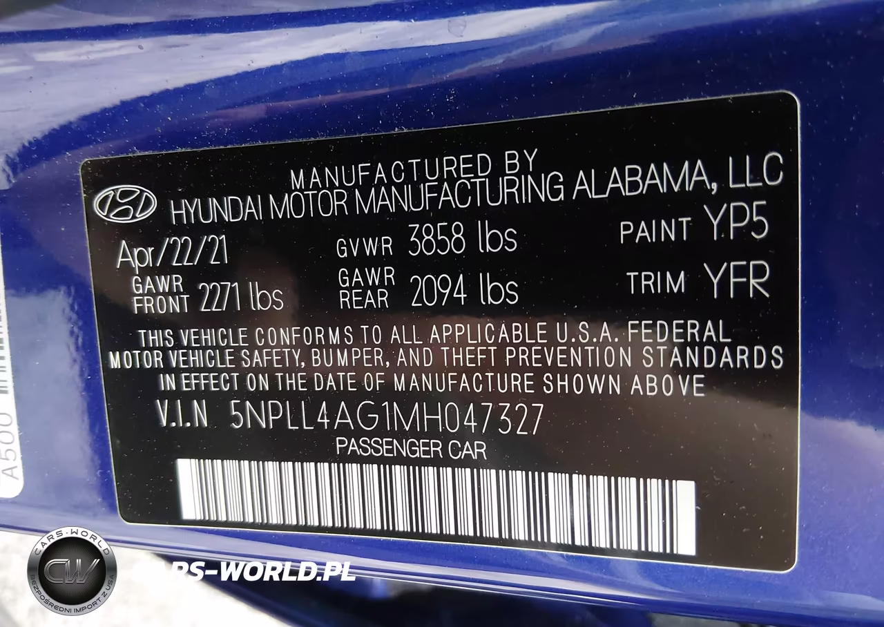 2021 Hyundai Elantra Se VIN:5NPLL4AG1MH047327 - 9