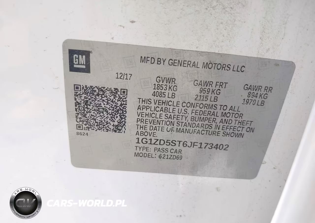 2018 Chevrolet Malibu Lt VIN:1G1ZD5ST6JF173402 - 9
