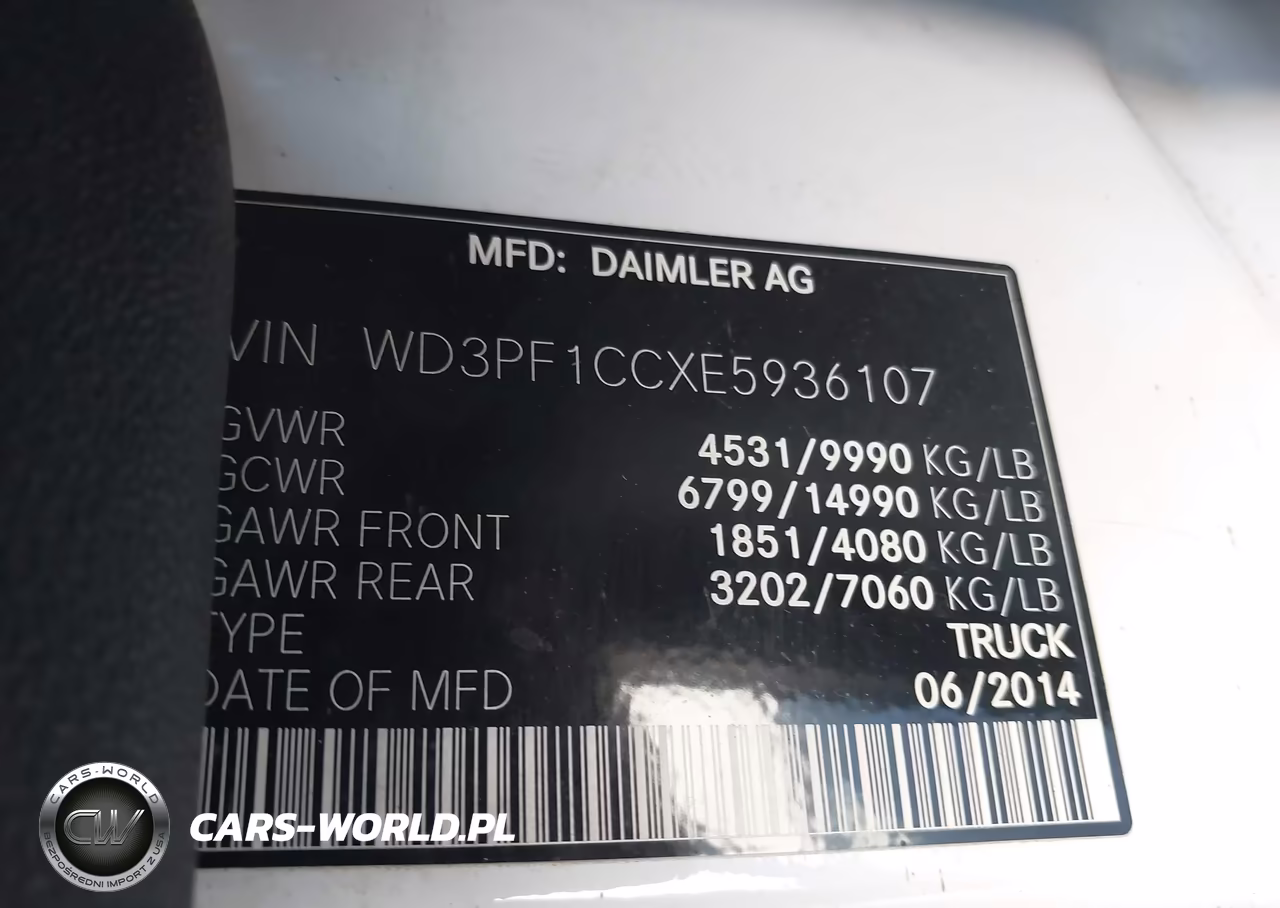 2014 Mercedes-Benz Sprinter 3500 High Roof VIN:WD3PF1CCXE5936107 - 9