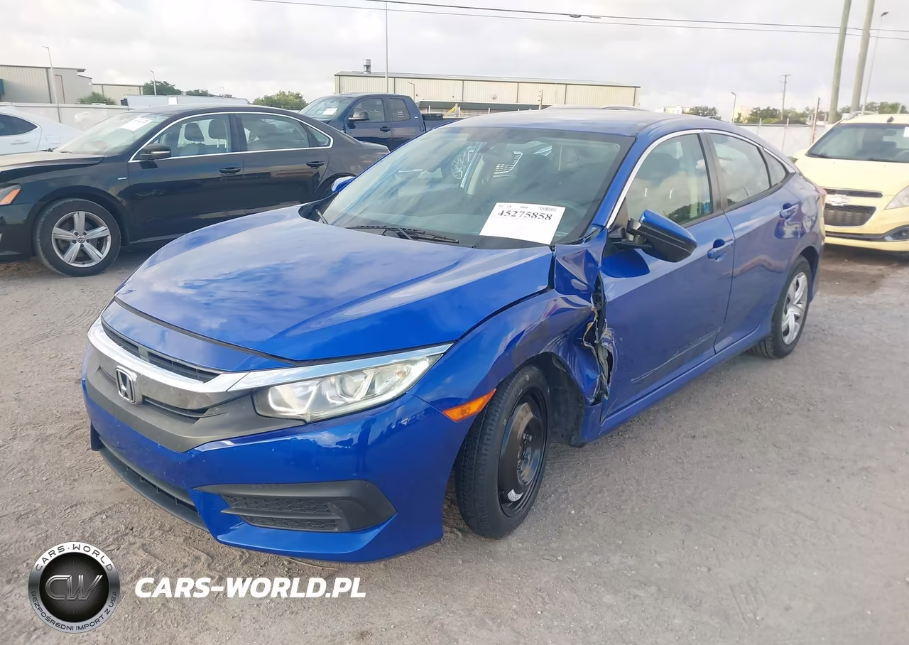 2018 Honda Civic Lx VIN:19XFC2F53JE011034 - 2