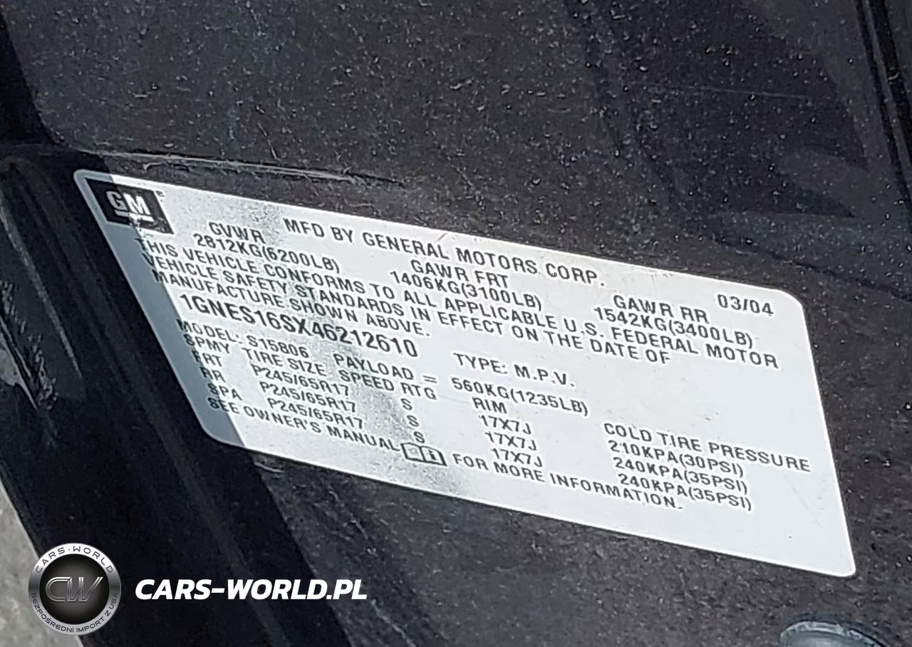 2004 Chevrolet Trailblazer Ext Lt VIN:1GNES16SX46212610 - 9
