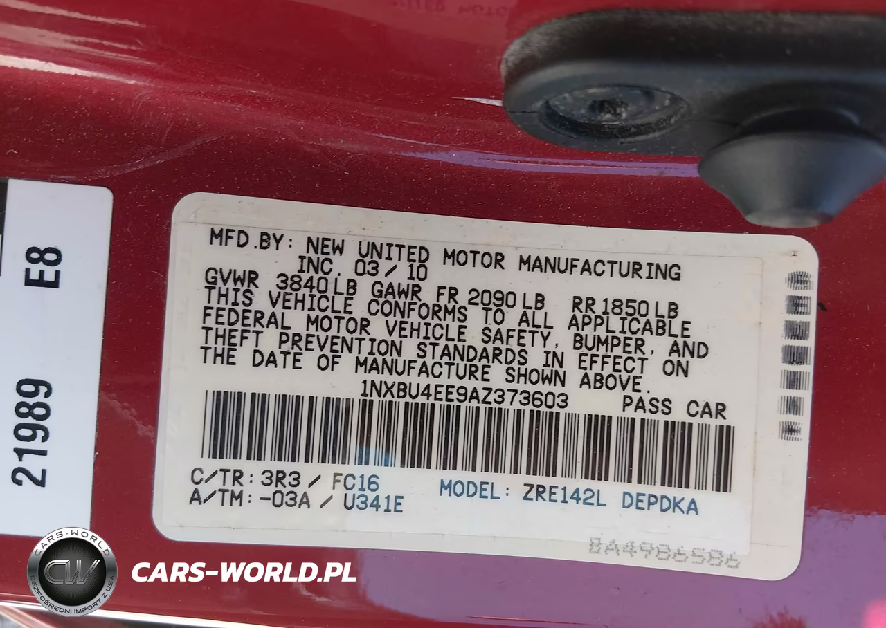 2010 Toyota Corolla Le VIN:1NXBU4EE9AZ373603 - 9
