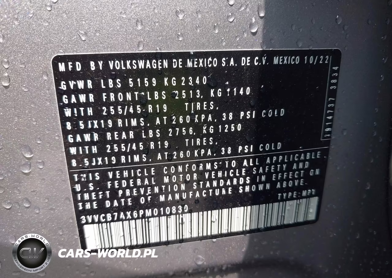 2023 Volkswagen Tiguan 2.0T Se R-Line Black VIN:3VVCB7AX6PM010830 - 9