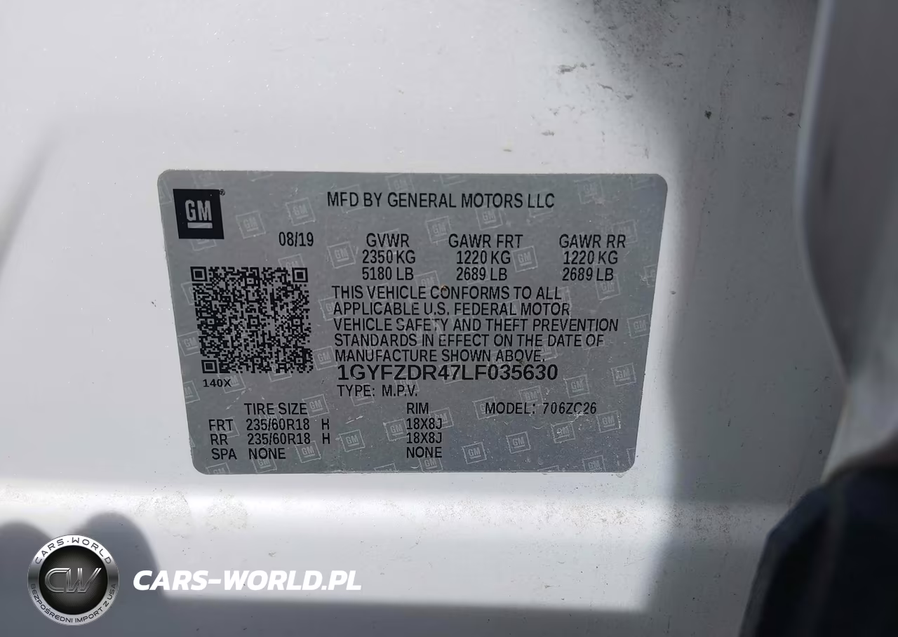 2020 Cadillac Xt4 Awd Premium Luxury VIN:1GYFZDR47LF035630 - 9