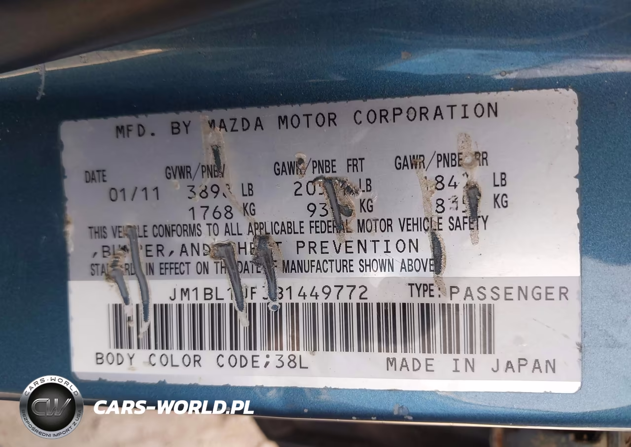 2011 Mazda Mazda3 I Sport VIN:JM1BL1UF3B1449772 - 9