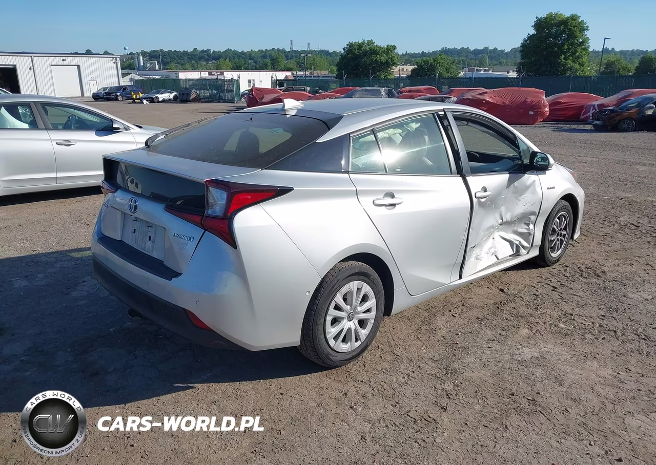 2019 Toyota Prius Le VIN:JTDKARFU5K3101086 - 4