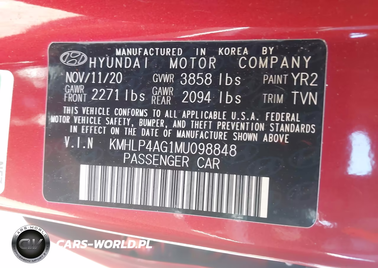 2021 Hyundai Elantra Limited VIN:KMHLP4AG1MU098848 - 9