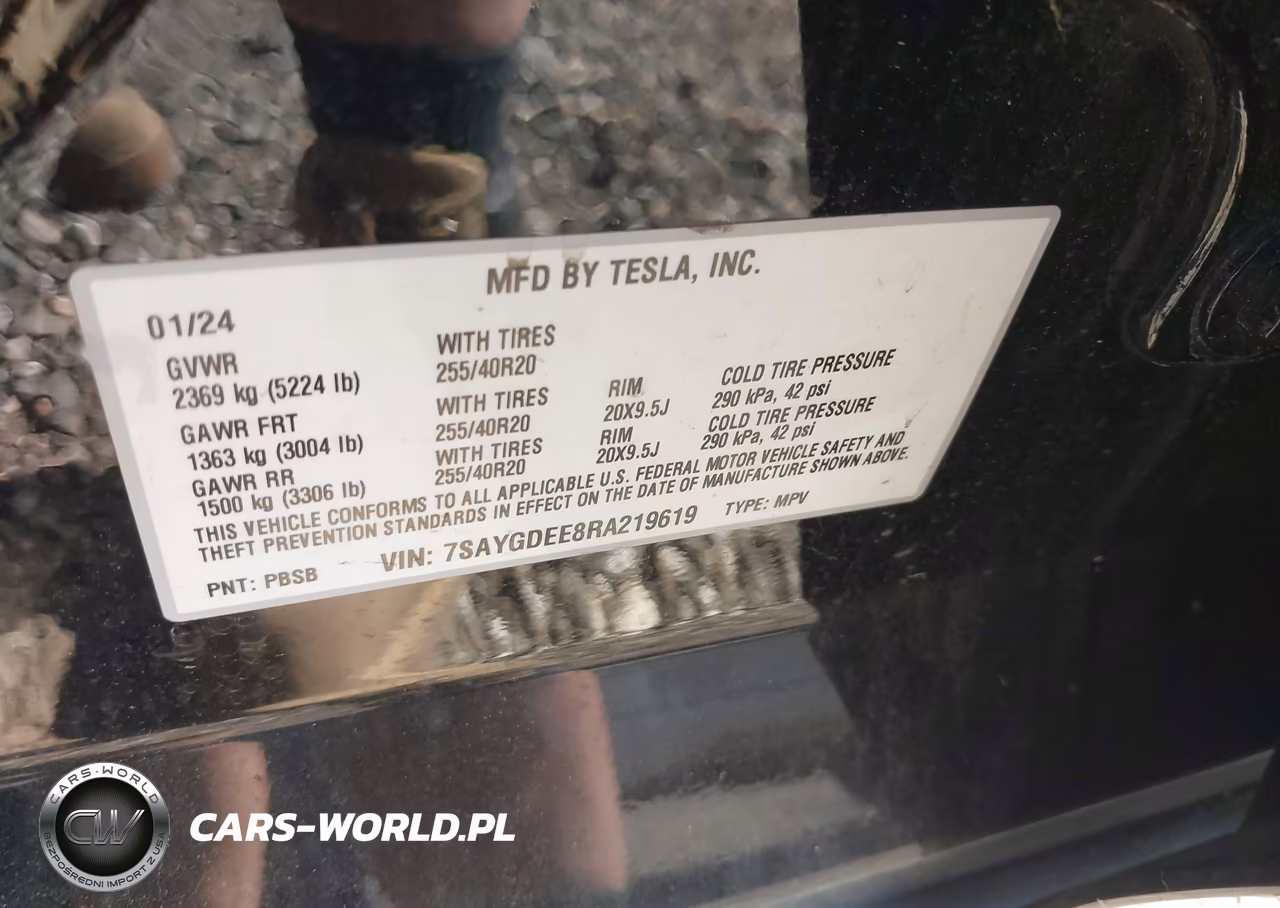2024 Tesla Model Y Long Range Dual Motor All-Wheel Drive VIN:7SAYGDEE8RA219619 - 9
