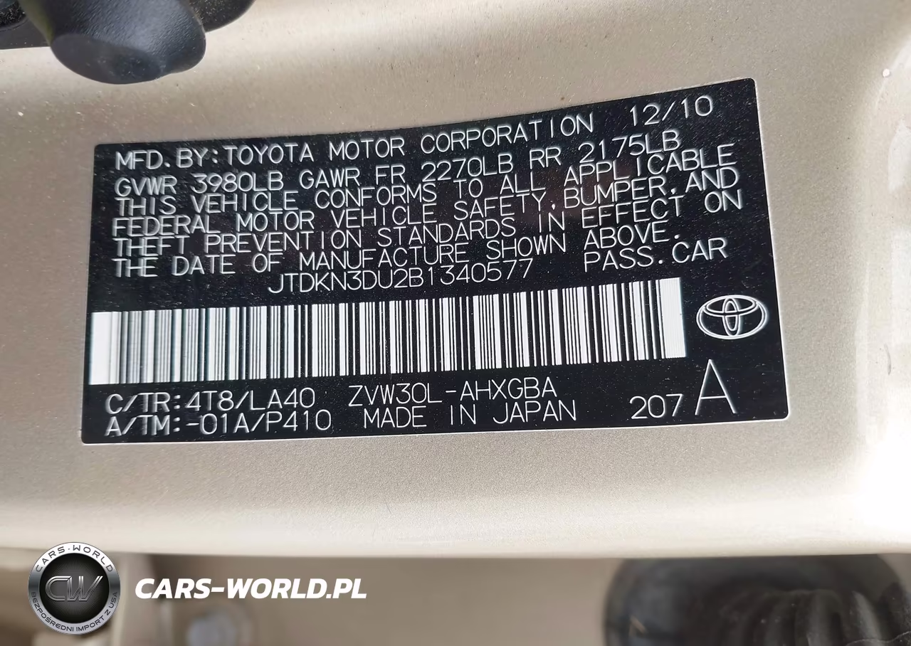 2011 Toyota Prius VIN:JTDKN3DU2B1340577 - 9