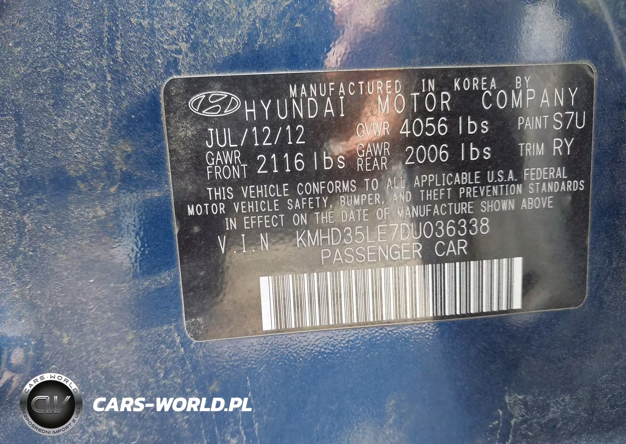 2013 Hyundai Elantra Gt VIN:KMHD35LE7DU036338 - 9