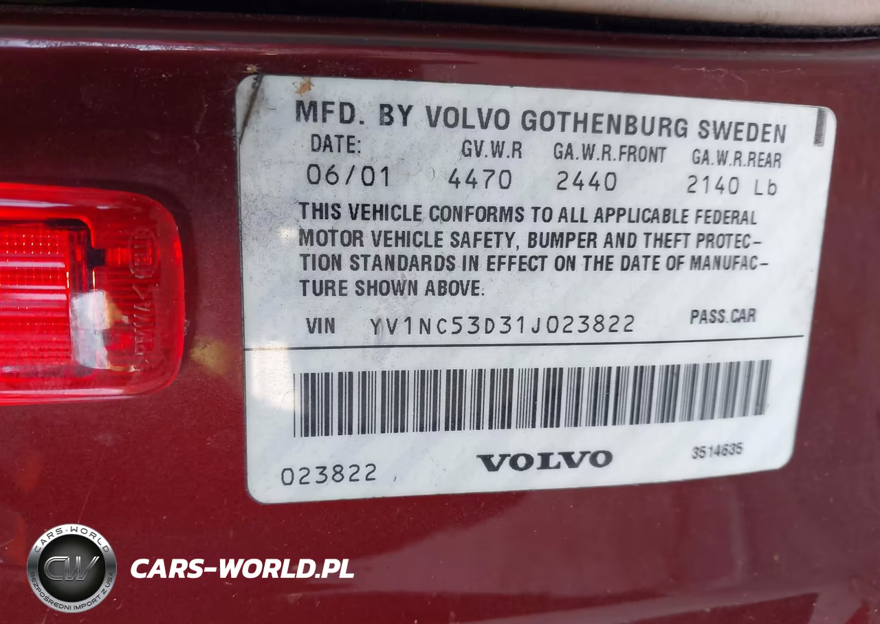 2001 Volvo C70 Ht VIN:YV1NC53D31J023822 - 9
