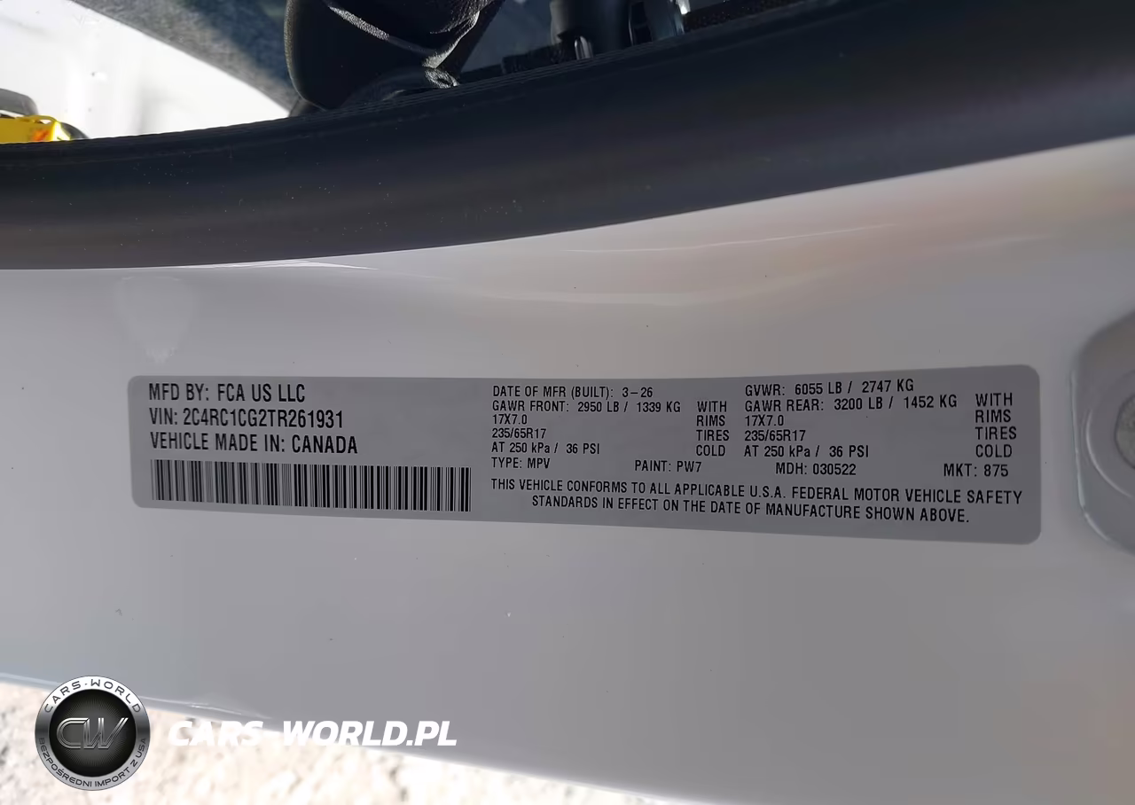 2026 Chrysler Voyager Lx VIN:2C4RC1CG2TR261931 - 9