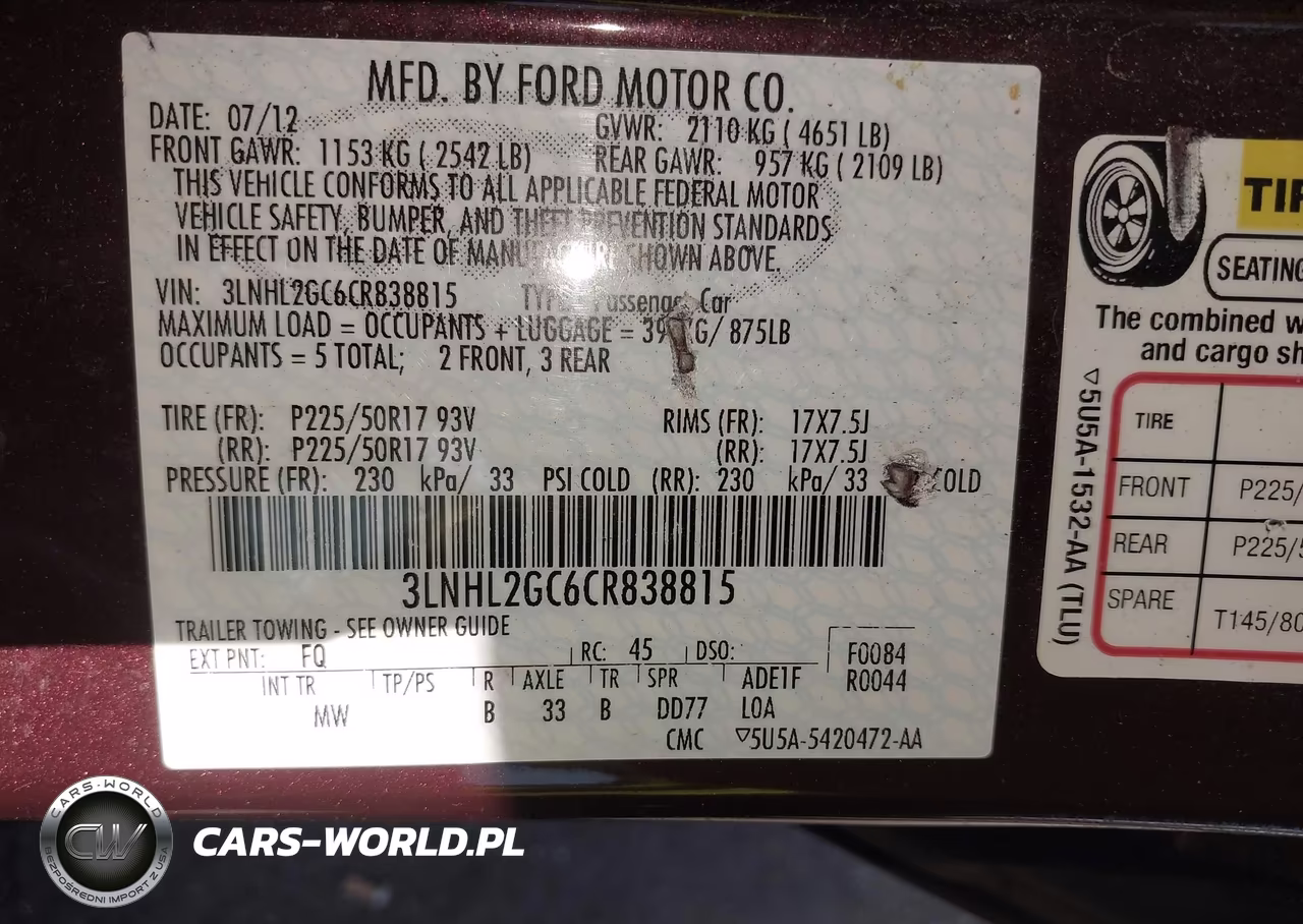 2012 Lincoln Mkz VIN:3LNHL2GC6CR838815 - 9