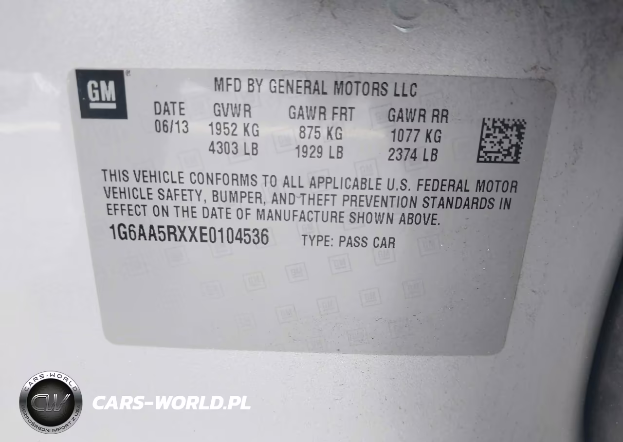 2014 Cadillac Ats Standard VIN:1G6AA5RXXE0104536 - 9