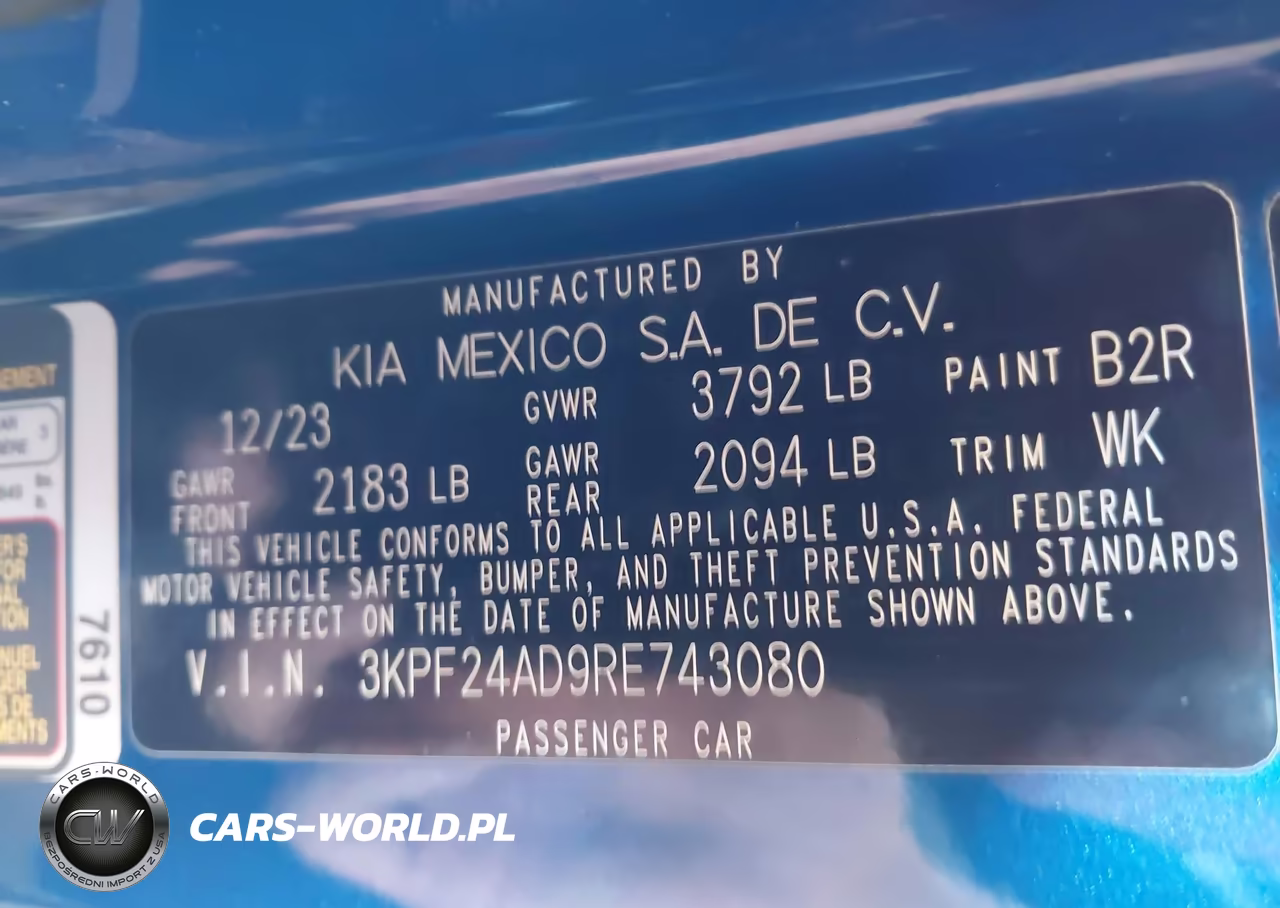 2024 Kia Forte Lxs VIN:3KPF24AD9RE743080 - 9