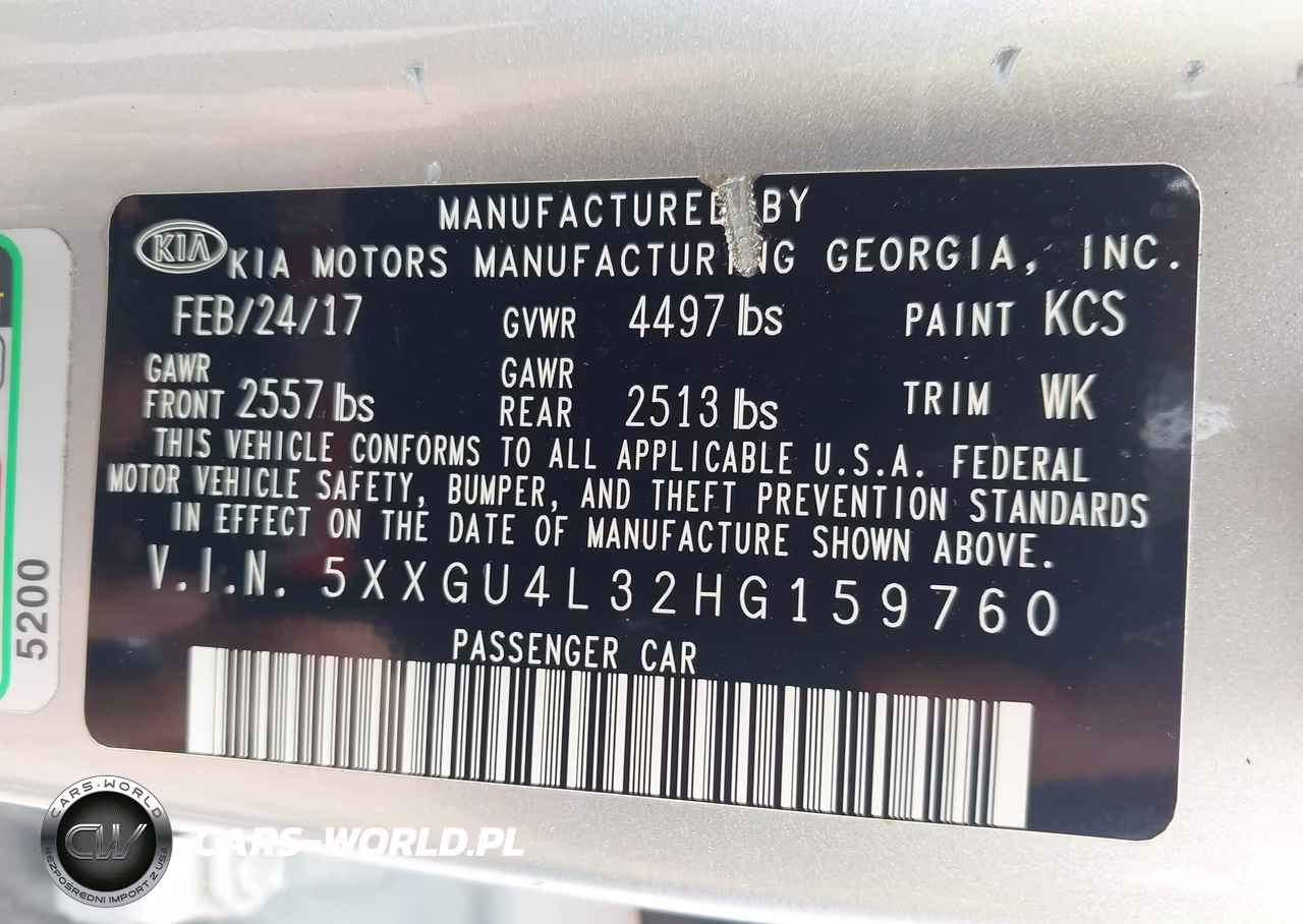 2017 Kia Optima Ex VIN:5XXGU4L32HG159760 - 9