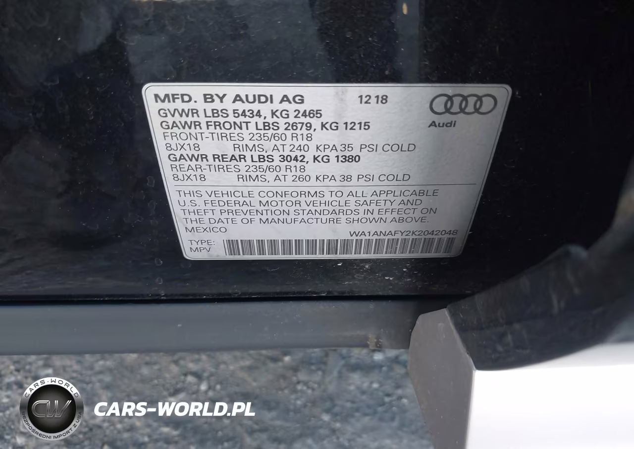 2019 Audi Q5 45 Premium VIN:WA1ANAFY2K2042048 - 9