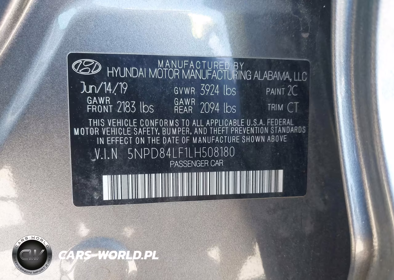 2020 Hyundai Elantra Sel VIN:5NPD84LF1LH508180 - 9