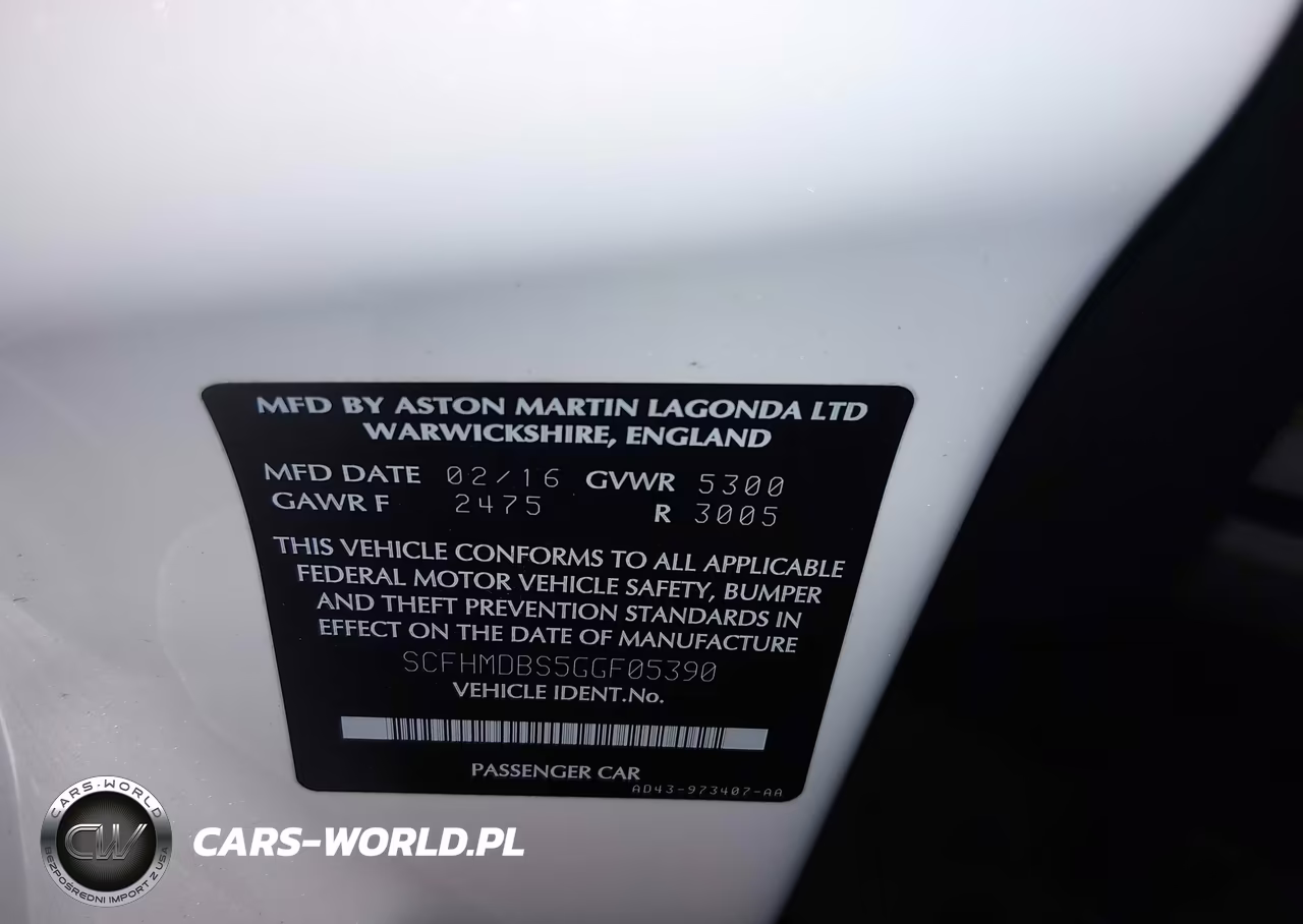 2016 Aston Martin Rapide S VIN:SCFHMDBS5GGF05390 - 9