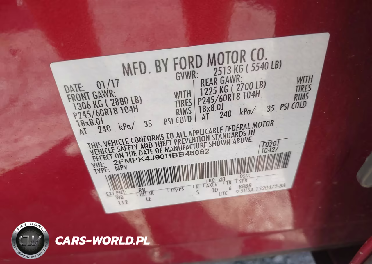 2017 Ford Edge Sel VIN:2FMPK4J90HBB46062 - 9
