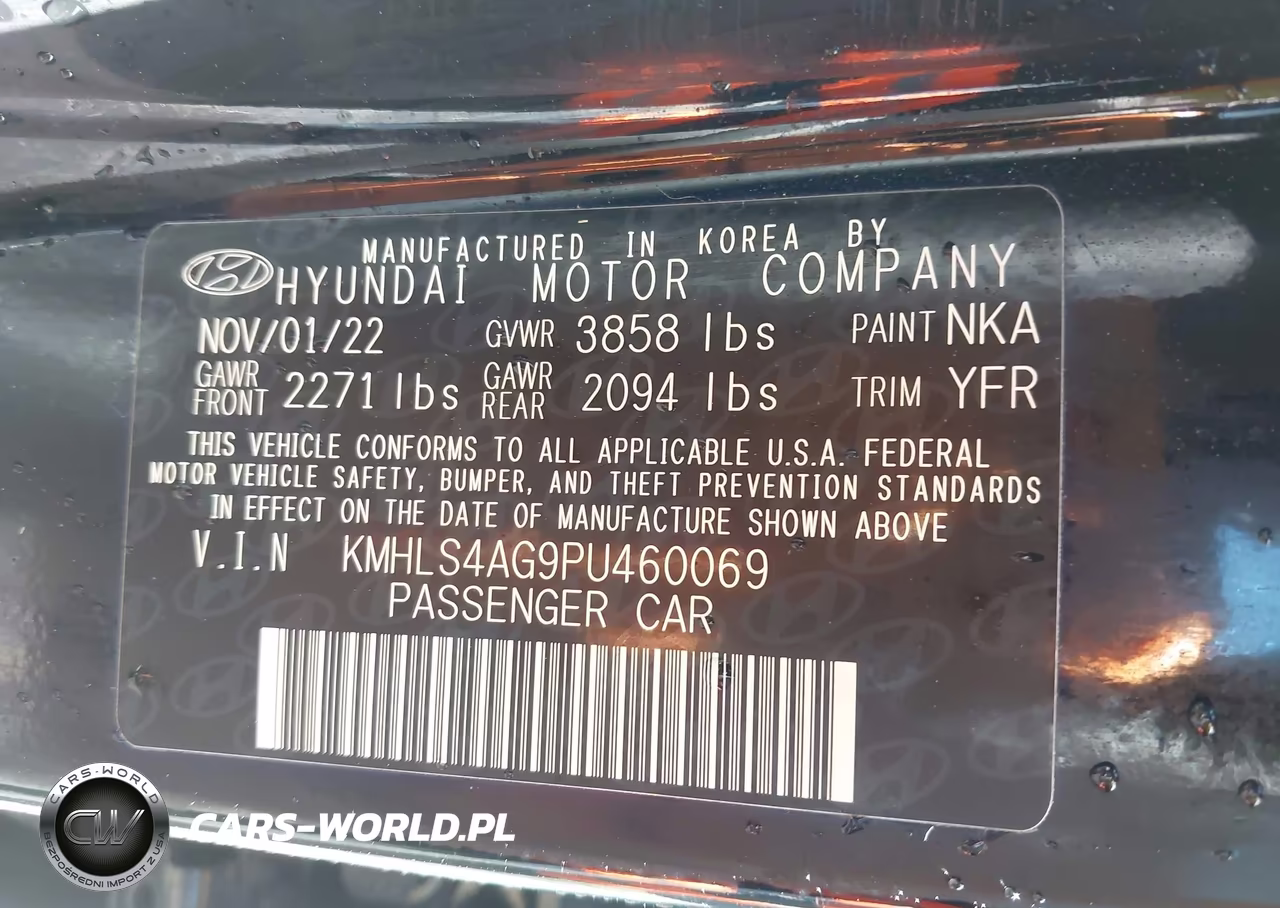 2023 Hyundai Elantra Sel VIN:KMHLS4AG9PU460069 - 9