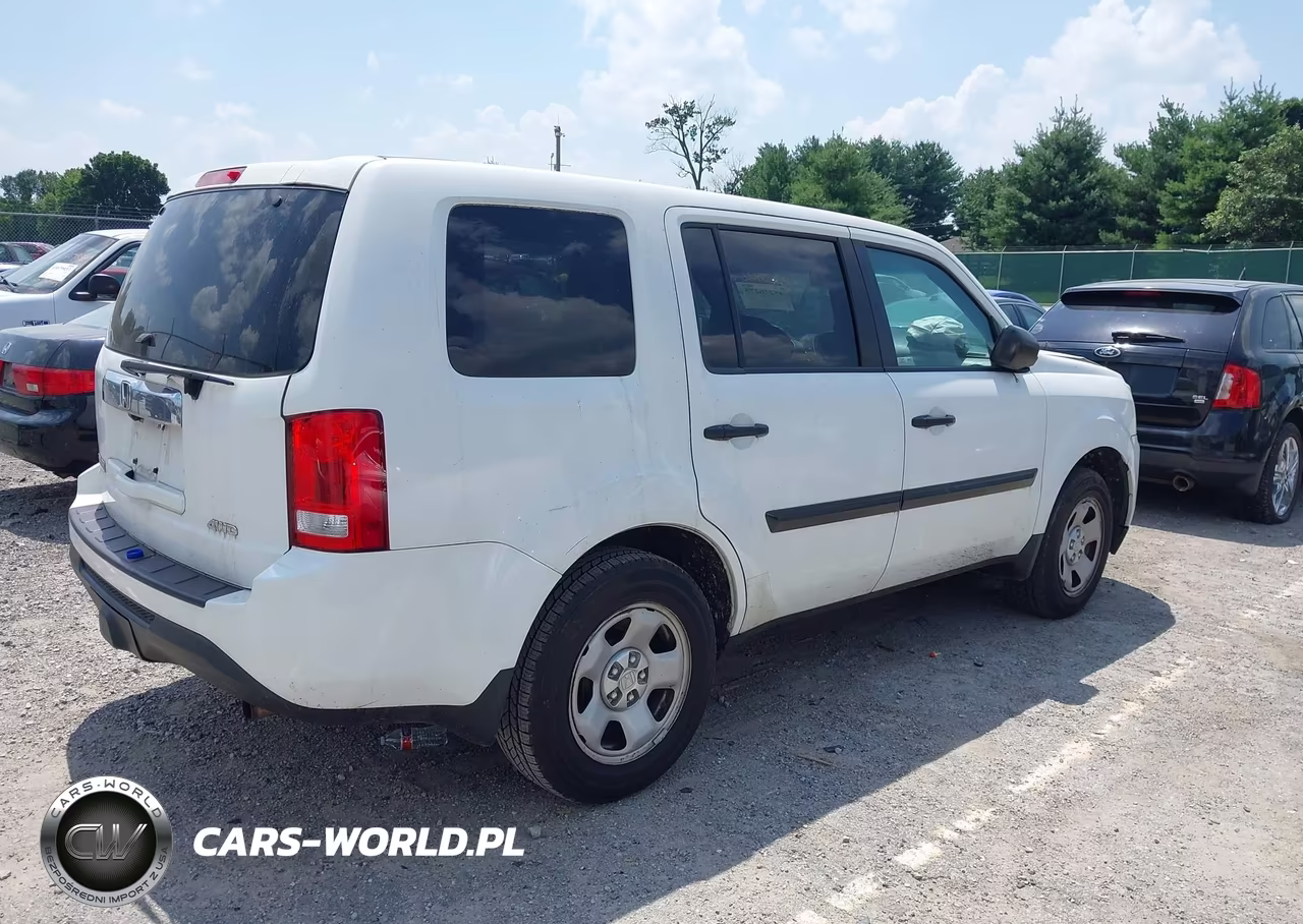 2012 Honda Pilot Lx VIN:5FNYF4H24CB005206 - 4