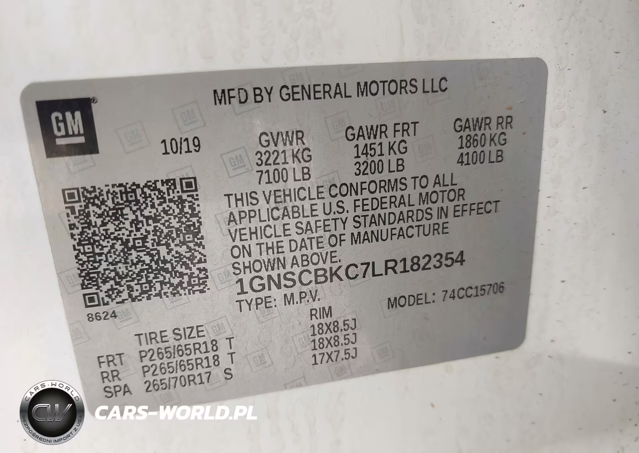 2020 Chevrolet Tahoe 2Wd Lt VIN:1GNSCBKC7LR182354 - 9