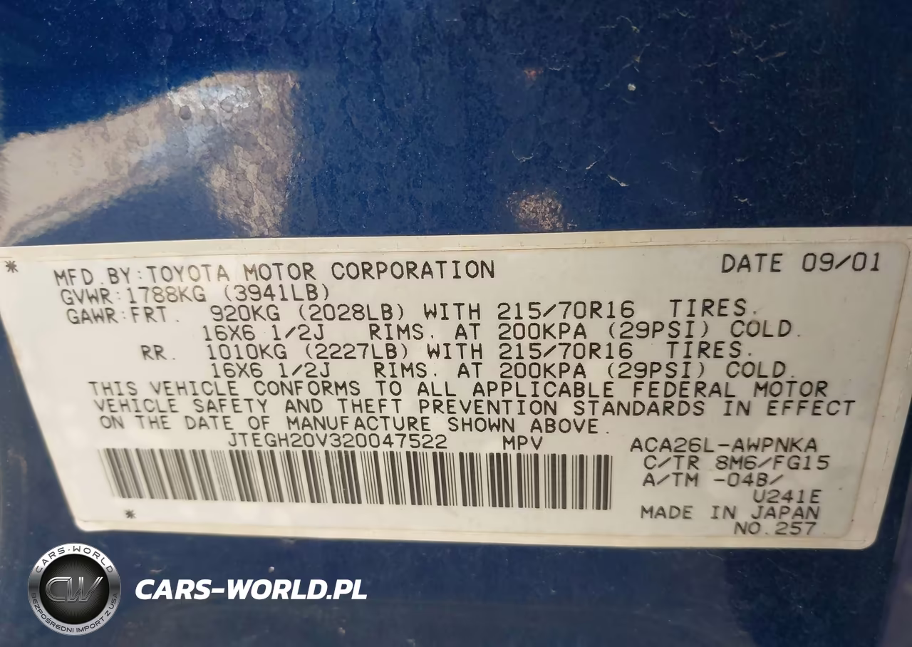 2002 Toyota Rav4 VIN:JTEGH20V320047522 - 9