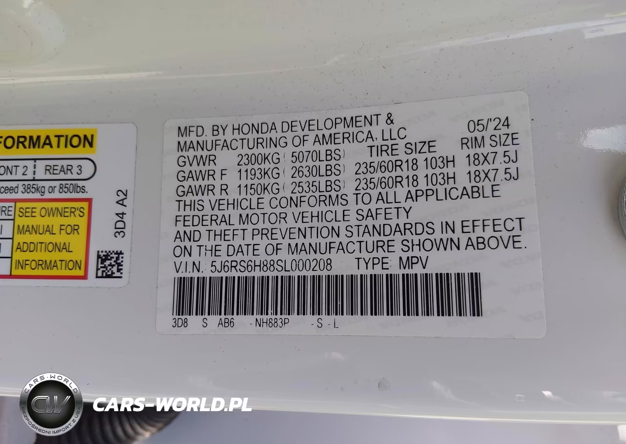 2025 Honda Cr-V Hybrid Sport-L VIN:5J6RS6H88SL000208 - 9