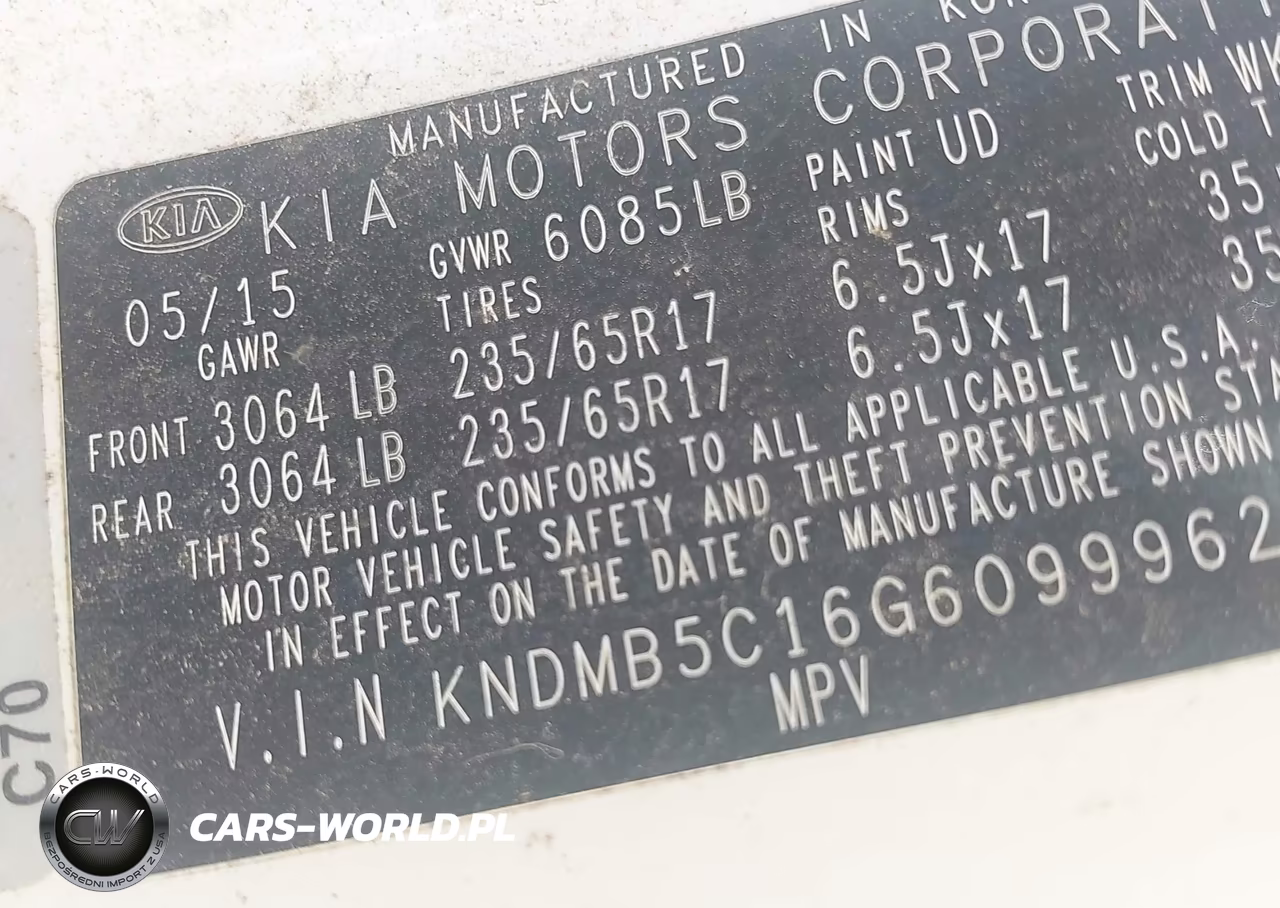 2016 Kia Sedona Lx VIN:KNDMB5C16G6099962 - 9