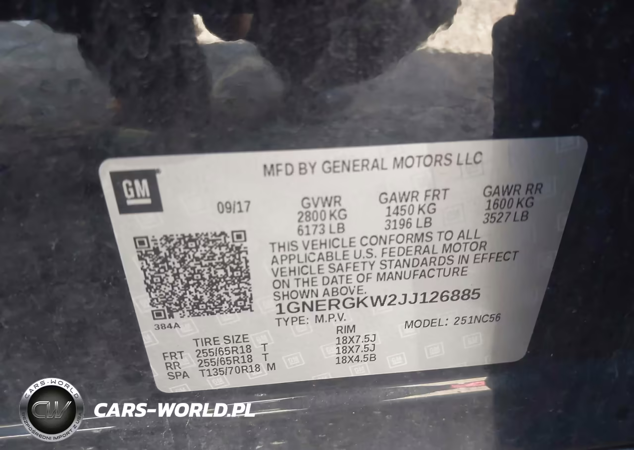2018 Chevrolet Traverse 1Lt VIN:1GNERGKW2JJ126885 - 9