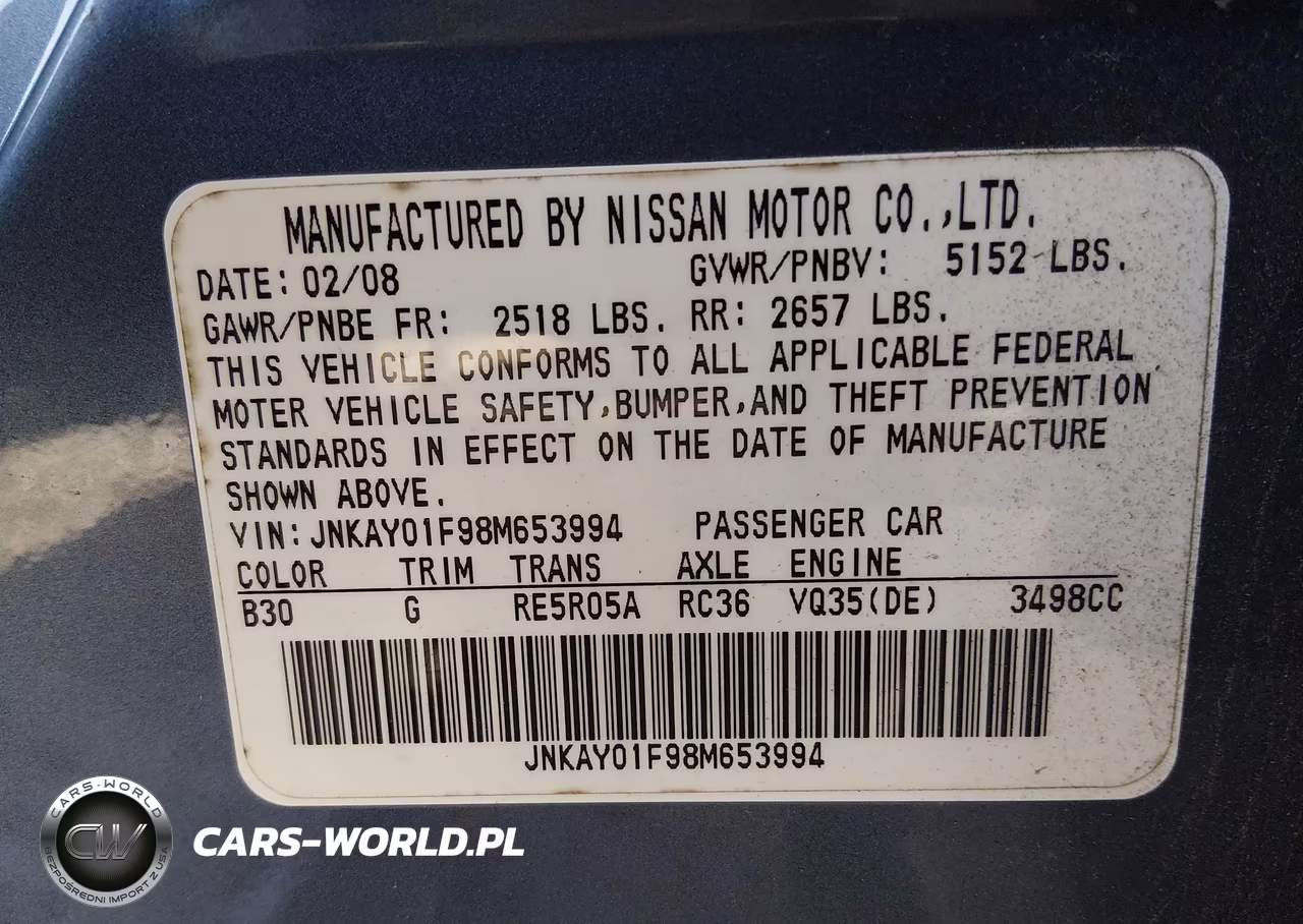 2008 Infiniti M35X VIN:JNKAY01F98M653994 - 9