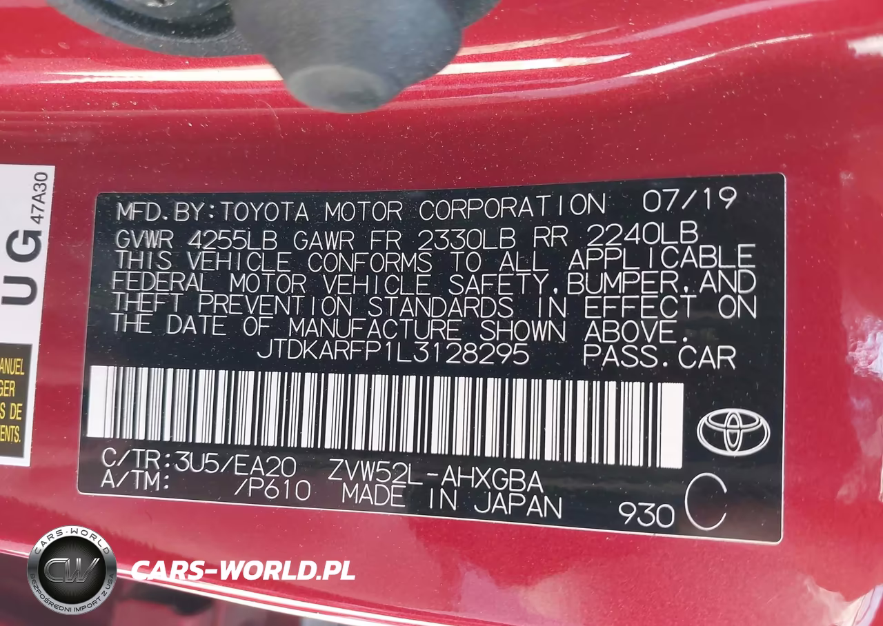 2020 Toyota Prius Prime Xle VIN:JTDKARFP1L3128295 - 9