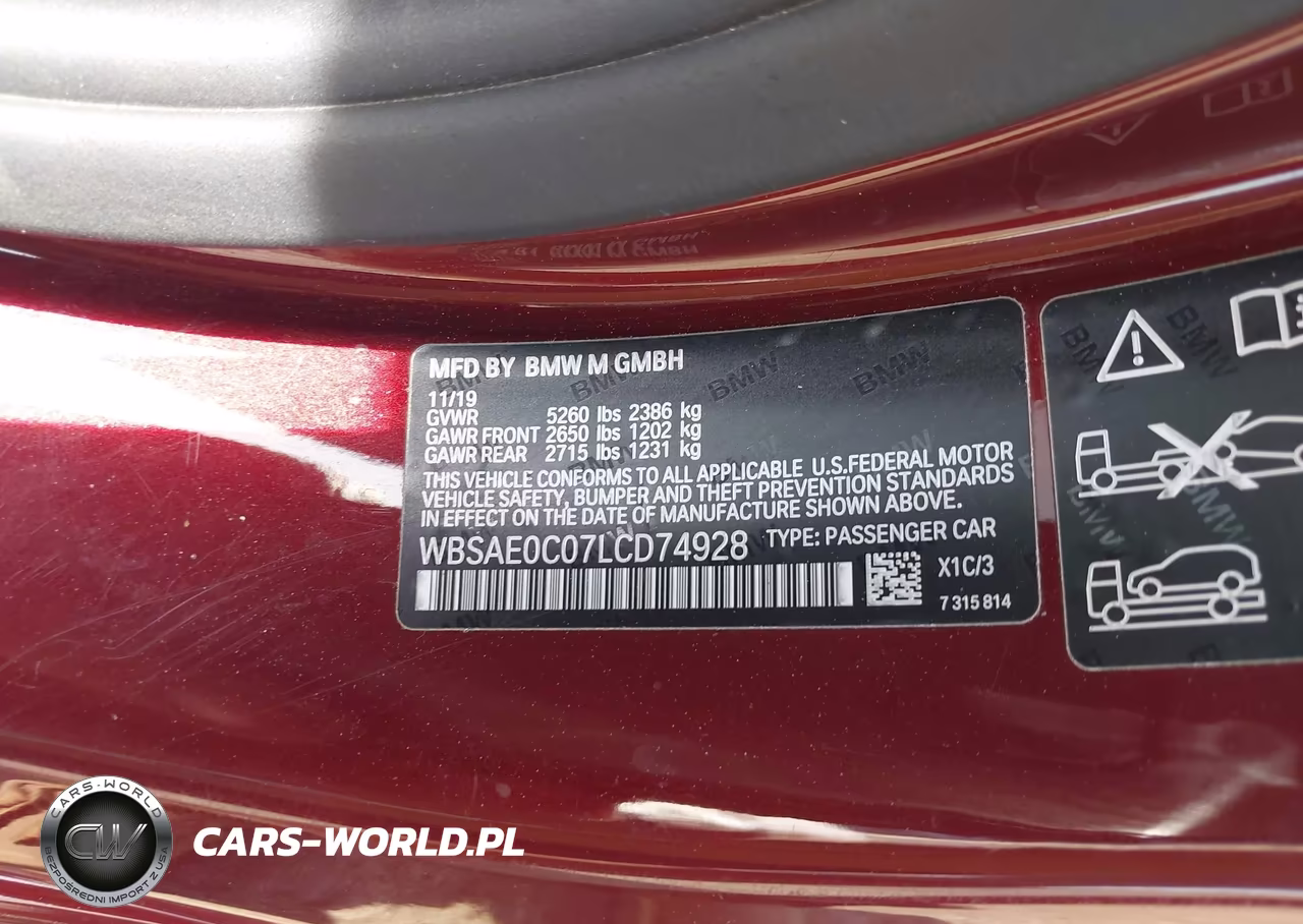 2020 BMW M8 Competition VIN:WBSAE0C07LCD74928 - 9