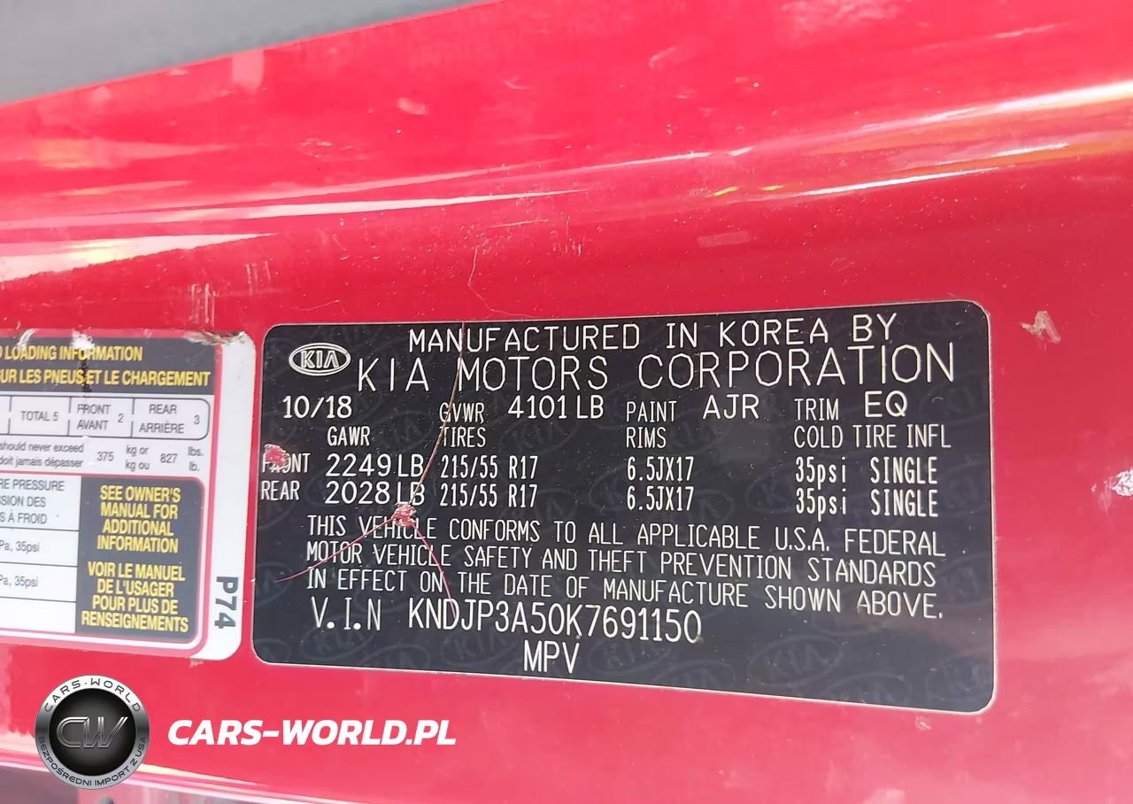 2019 Kia Soul + VIN:KNDJP3A50K7691150 - 9