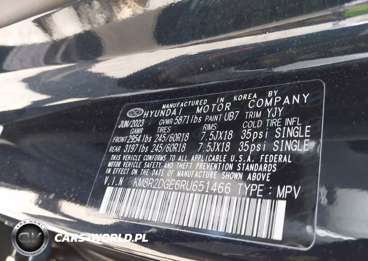 2024 Hyundai Palisade Sel VIN:KM8R2DGE6RU651466 - 9