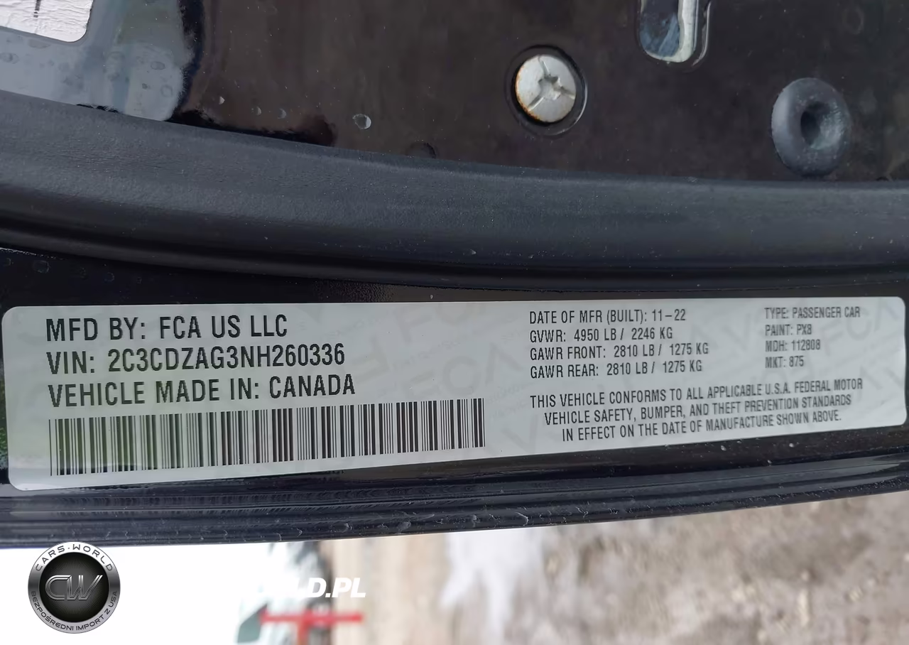 2022 Dodge Challenger Sxt VIN:2C3CDZAG3NH260336 - 9
