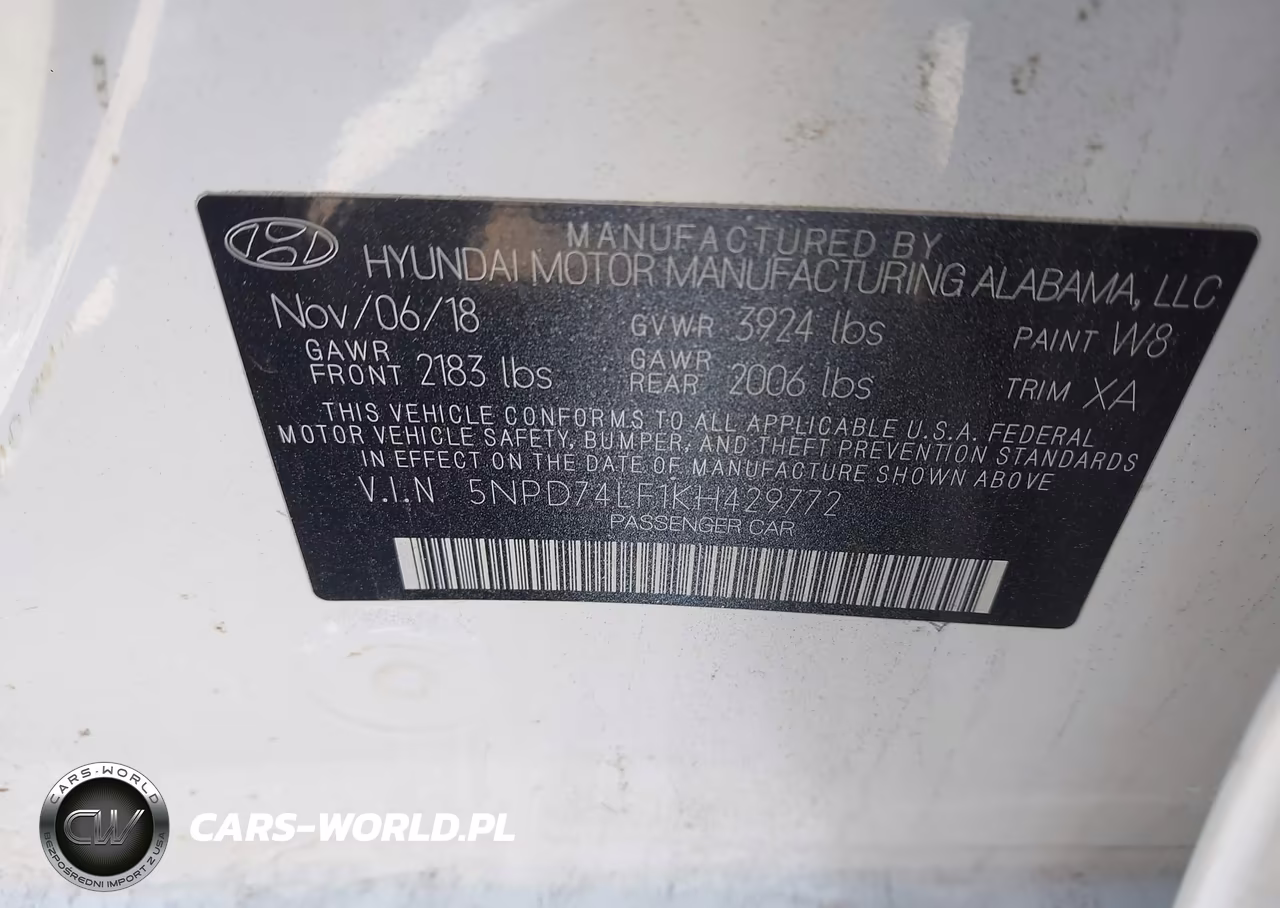 2019 Hyundai Elantra Se VIN:5NPD74LF1KH429772 - 9