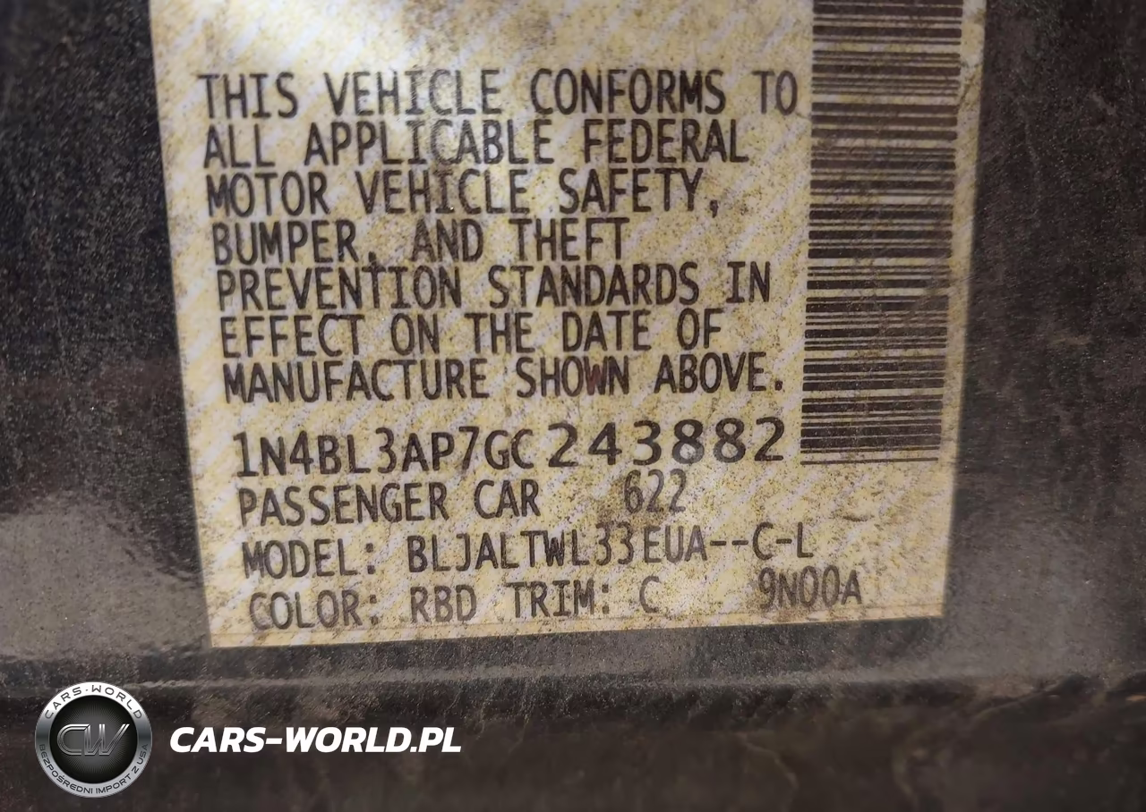 2016 Nissan Altima 3.5 Sl VIN:1N4BL3AP7GC243882 - 9