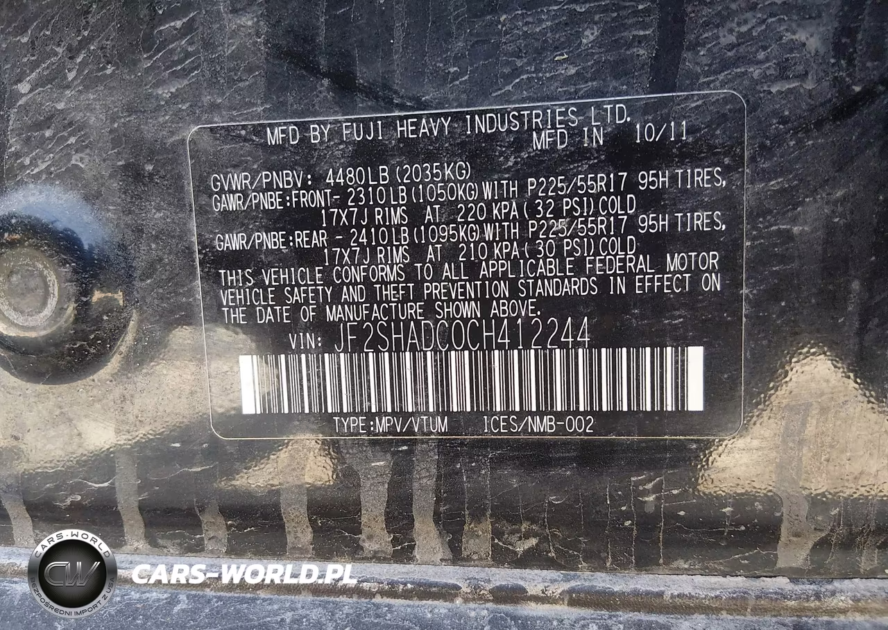 2012 Subaru Forester 2.5X Premium VIN:JF2SHADC0CH412244 - 9