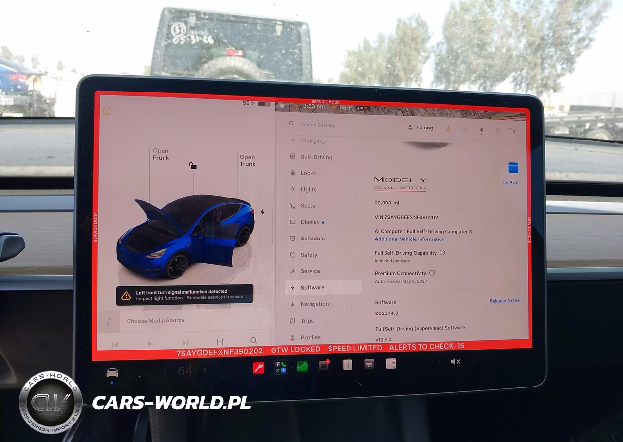 2022 Tesla Model Y Performance Dual Motor All-Wheel Drive VIN:7SAYGDEFXNF390202 - 19