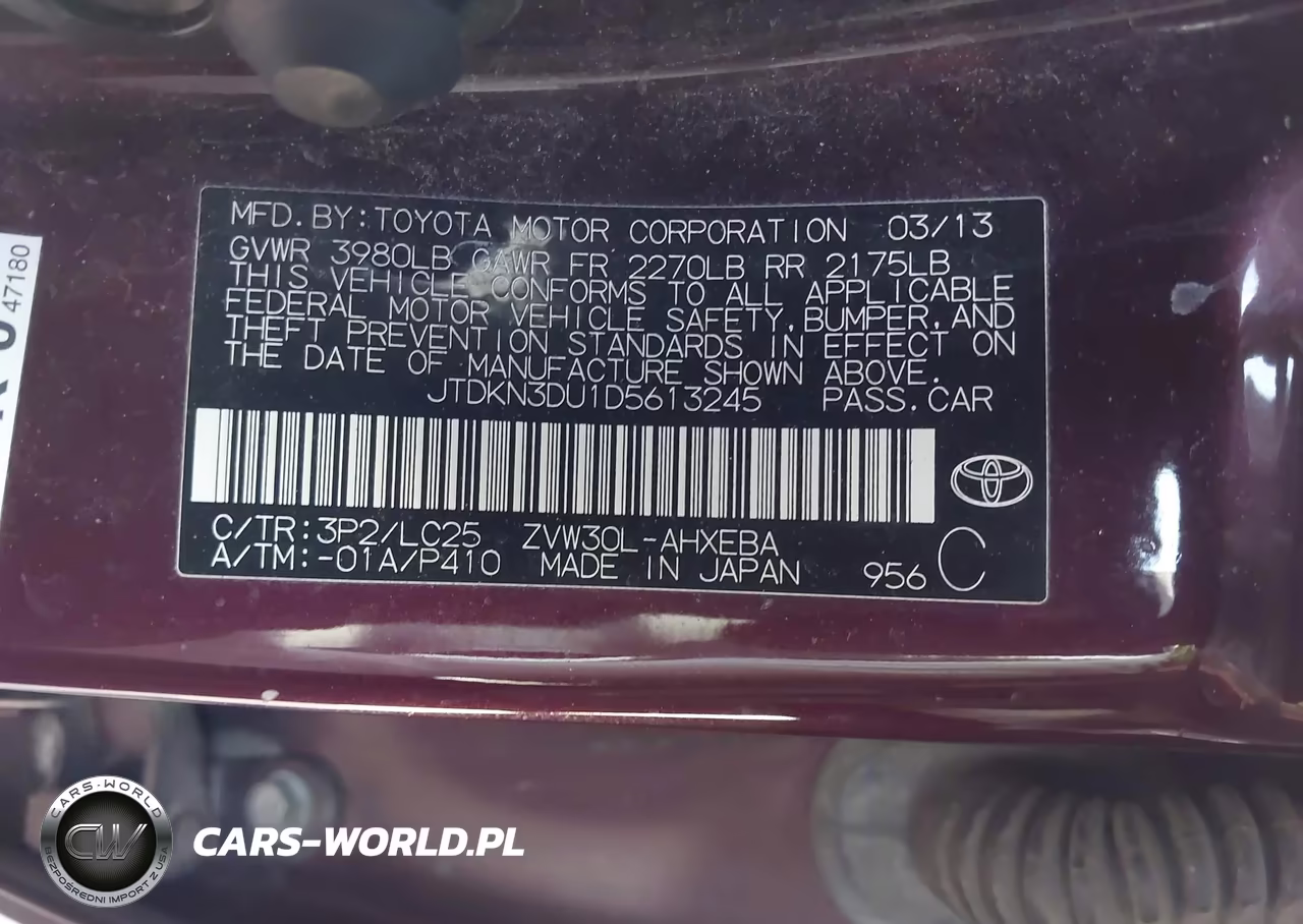 2013 Toyota Prius Three Se VIN:JTDKN3DU1D5613245 - 9