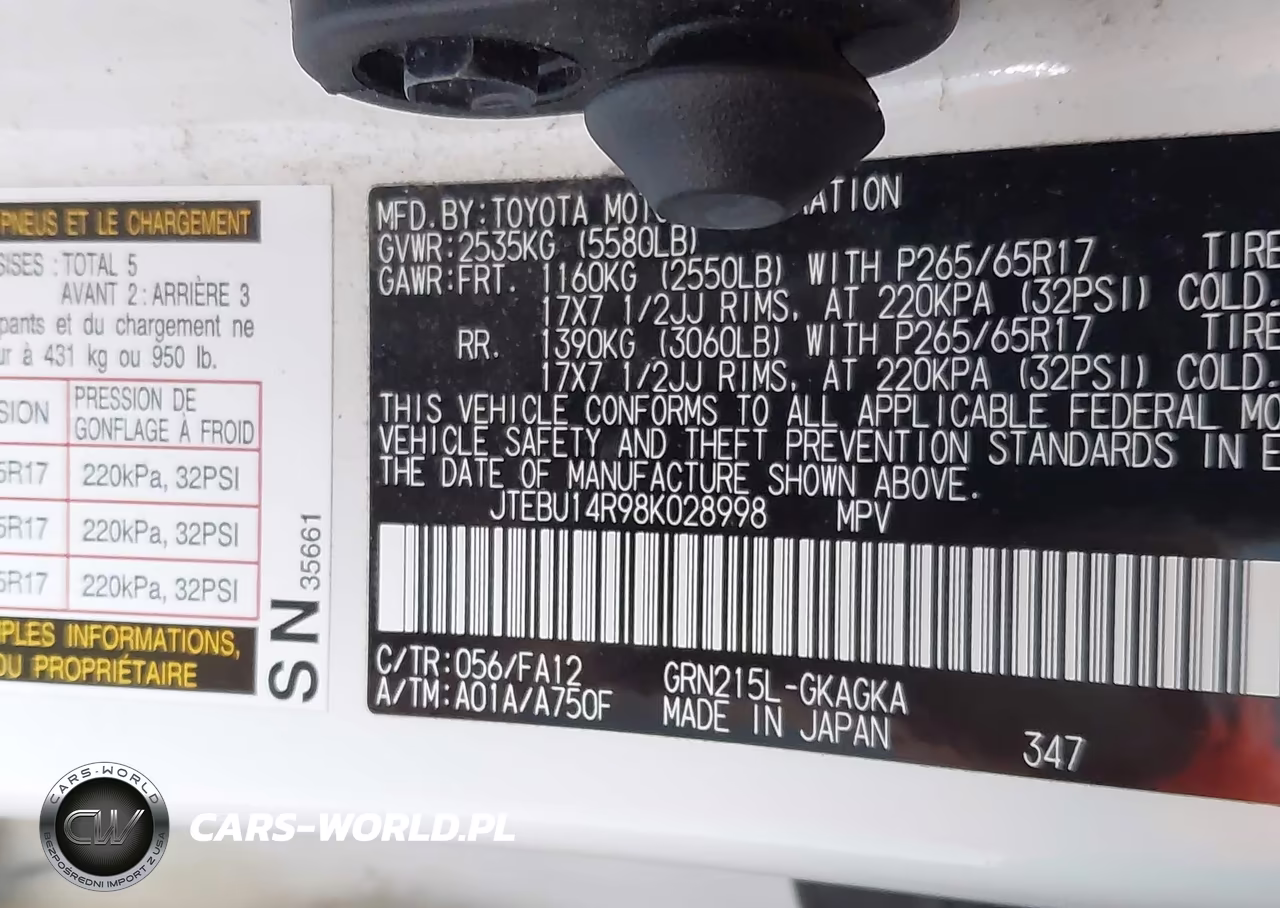 2008 Toyota 4Runner Sr5 V6 VIN:JTEBU14R98K028998 - 9