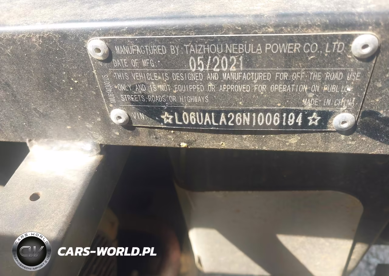 2022 Taizhou Ssr VIN:L06UALA26N1006194 - 9
